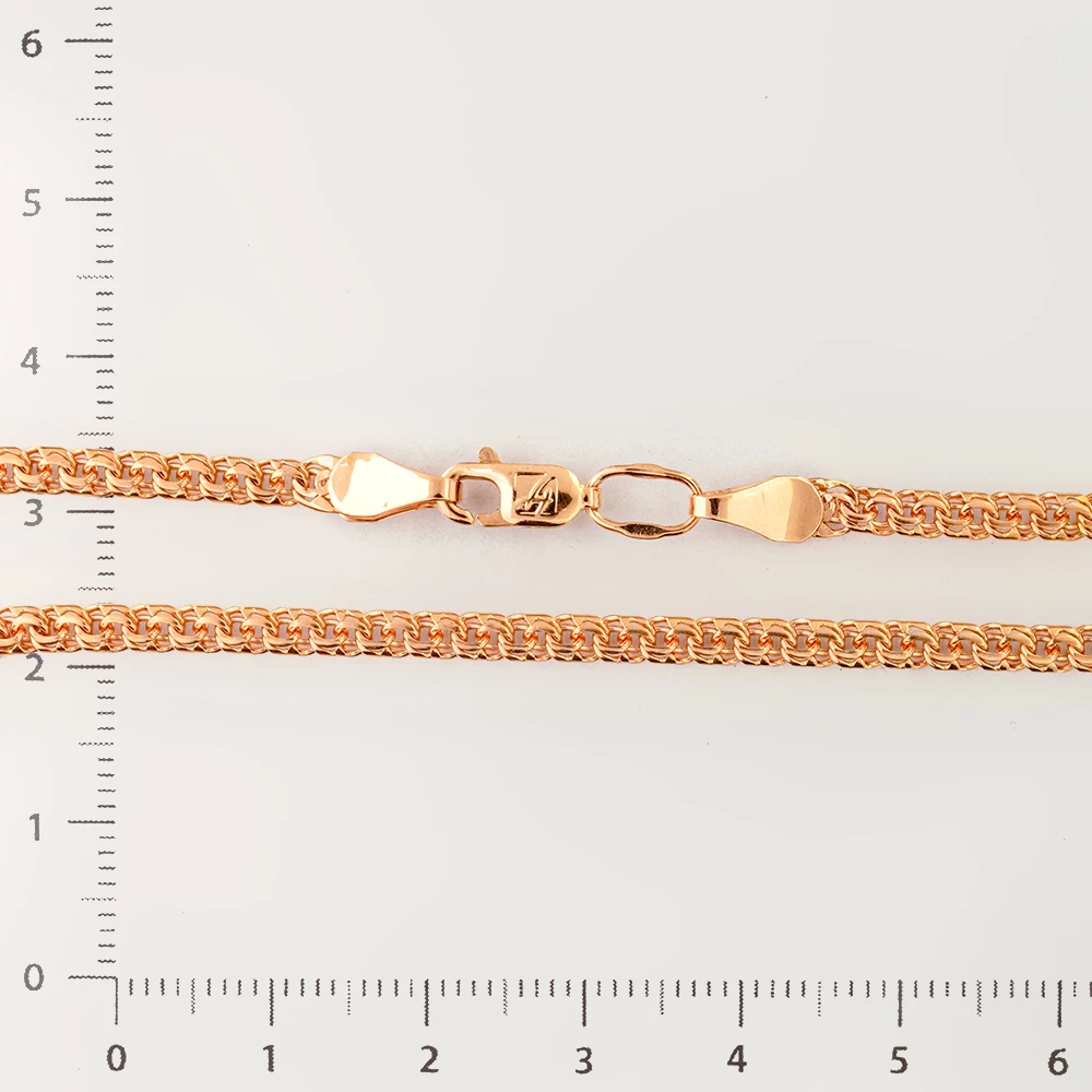 Браслет из красного золота 585 пробы