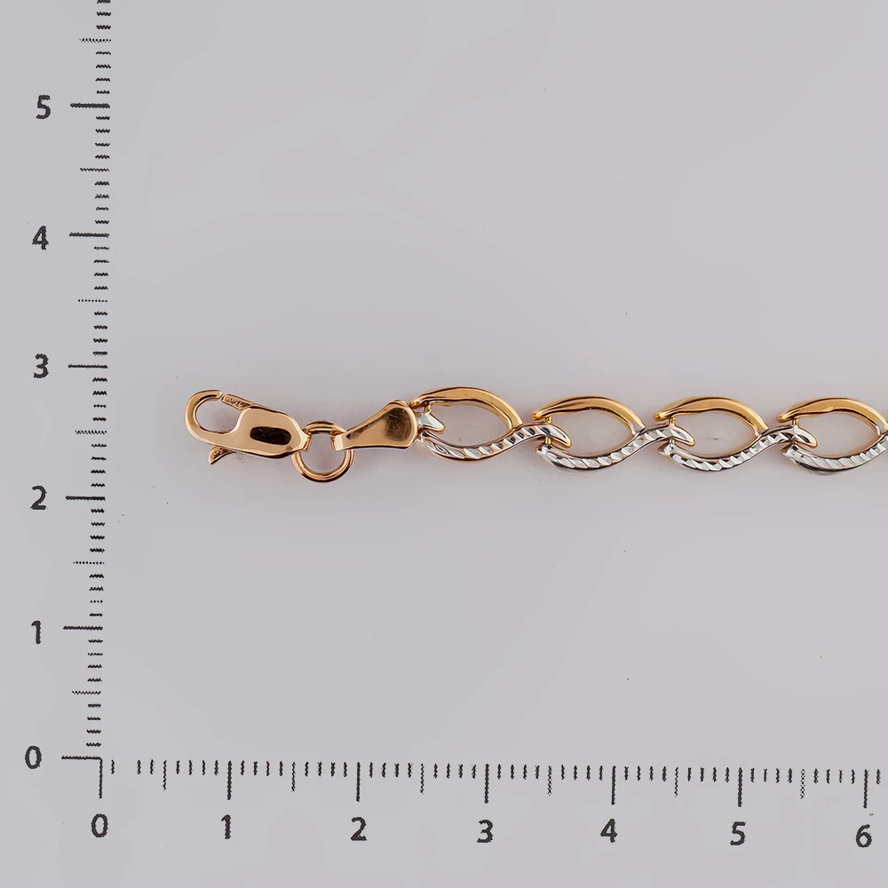 Браслет из красного золота 585 пробы