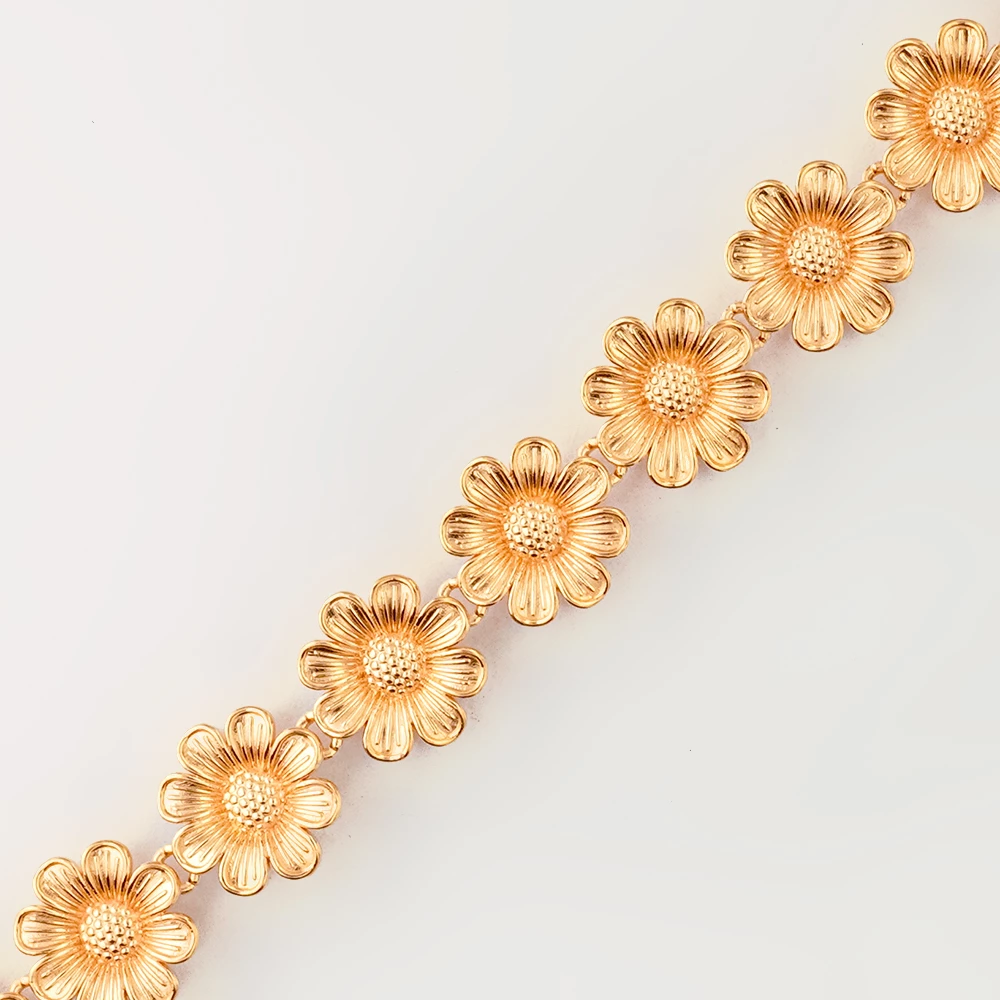 Браслет из красного золота 585 пробы