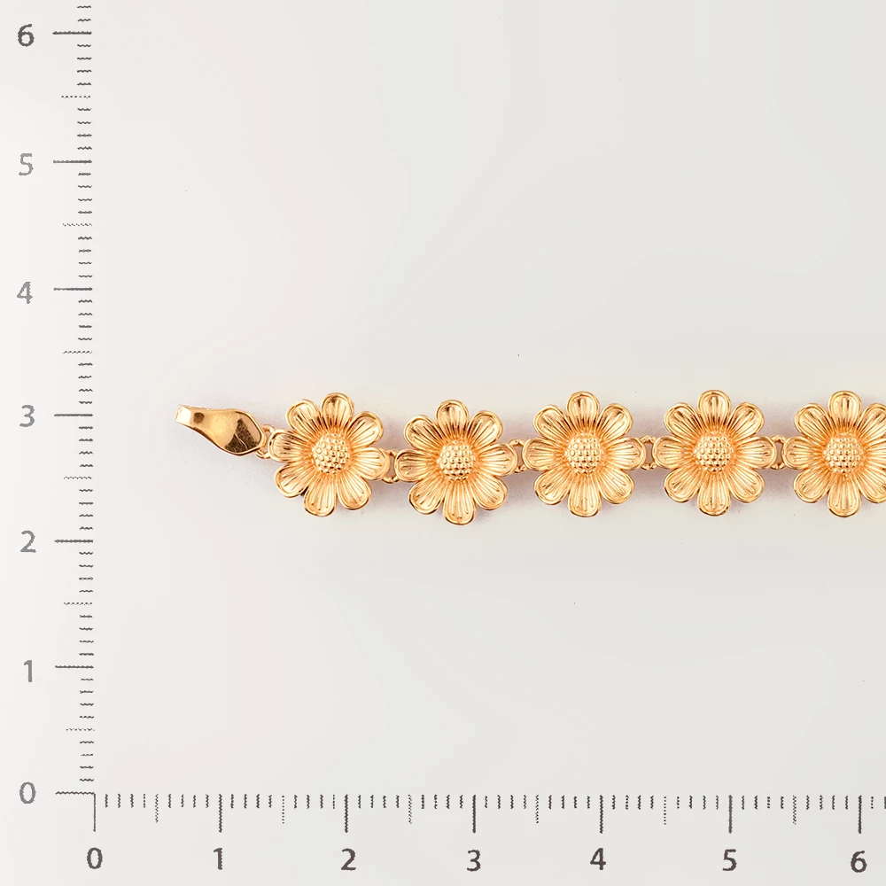 Браслет из красного золота 585 пробы