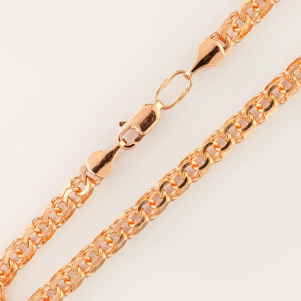 Браслет из красного золота 585 пробы