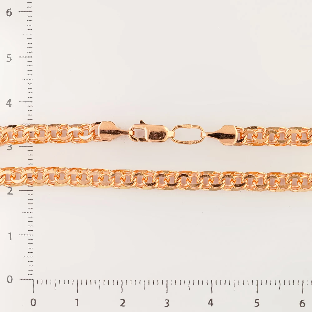 Браслет из красного золота 585 пробы