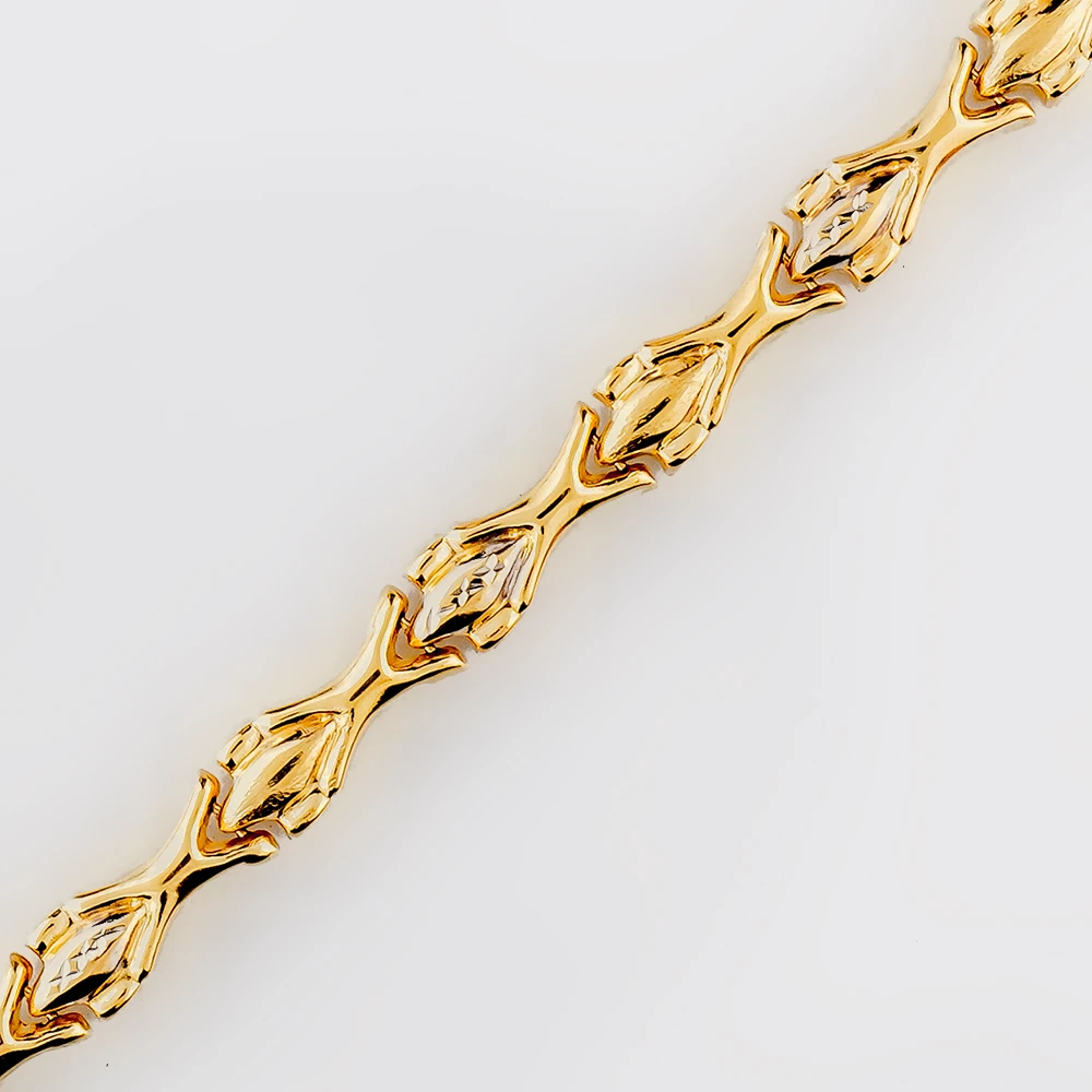 Браслет из желтого золота 585 пробы