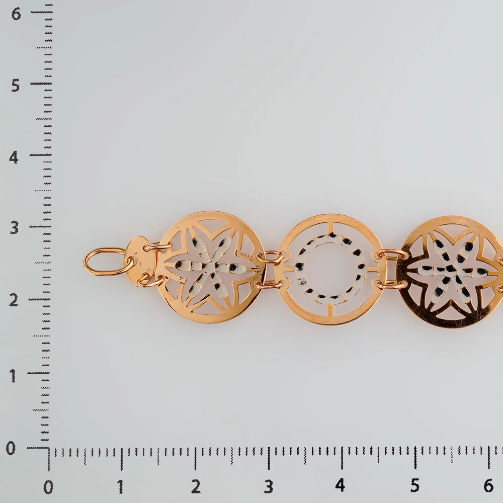 Браслет из красного золота 585 пробы