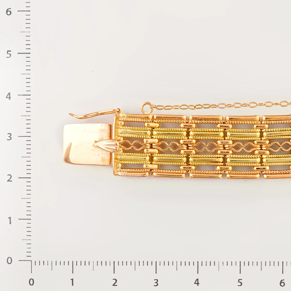 Браслет из красного золота 583 пробы