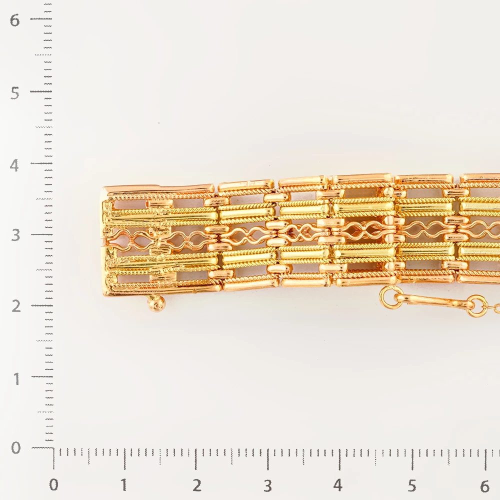 Браслет из красного золота 583 пробы