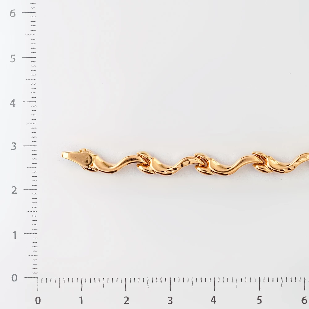 Браслет из красного золота 585 пробы