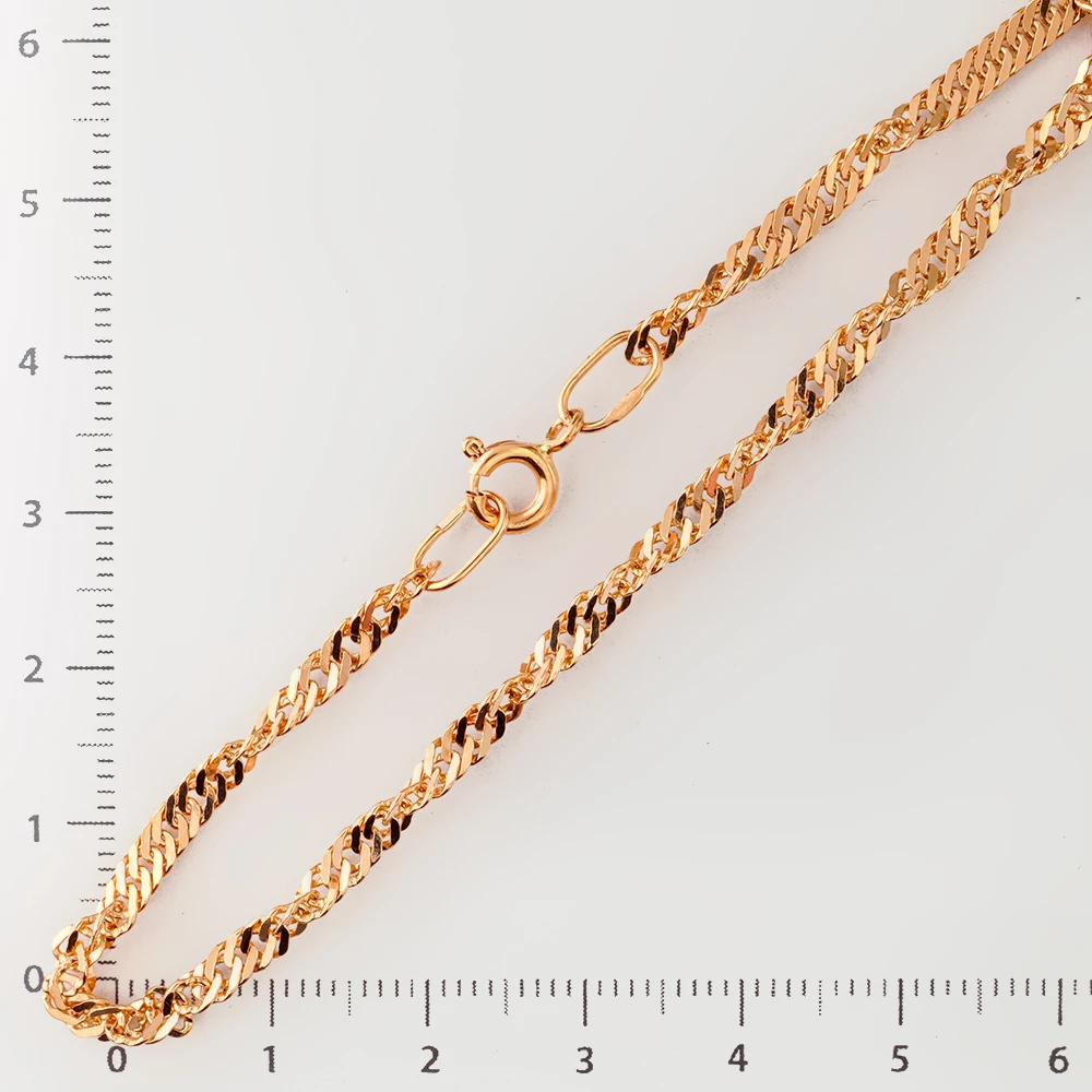 Браслет из красного золота 585 пробы