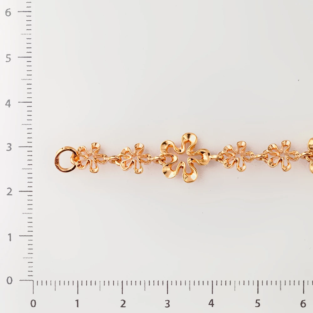 Браслет из красного золота 585 пробы