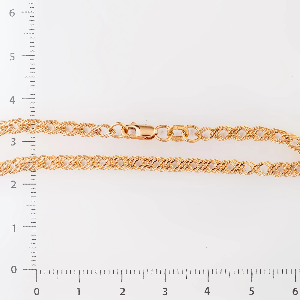 Браслет из красного золота 585 пробы