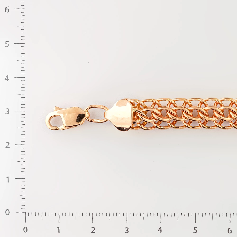 Браслет из красного золота 585 пробы