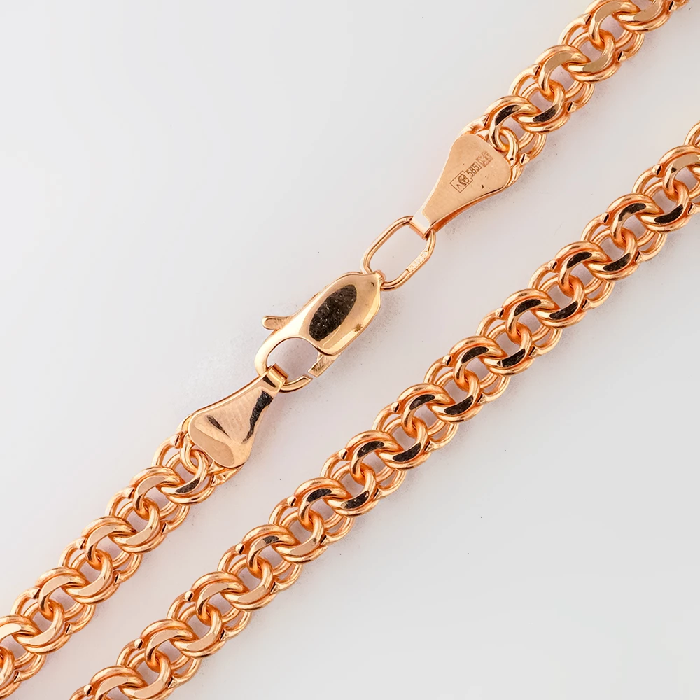 Браслет из красного золота 585 пробы