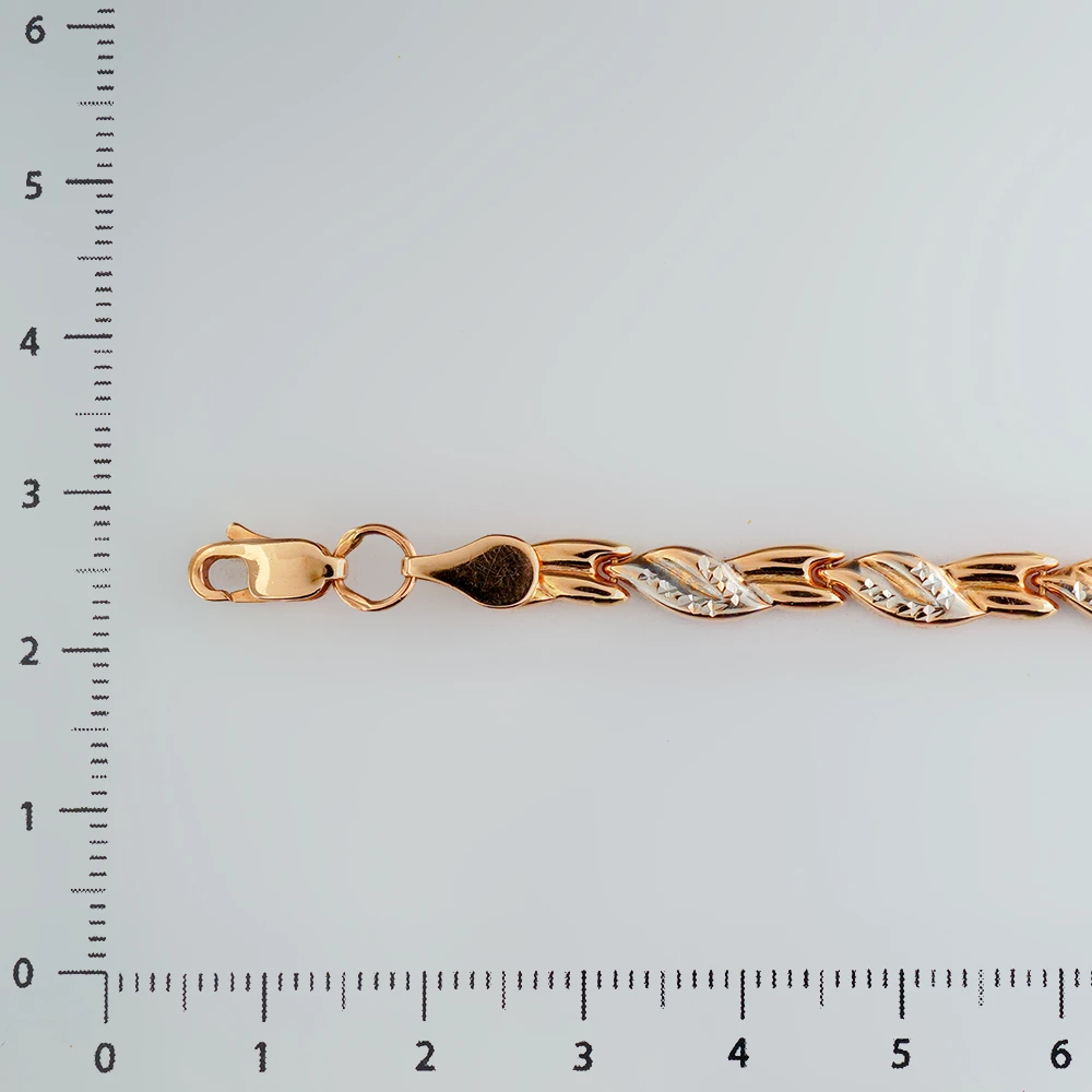 Браслет из красного золота 585 пробы