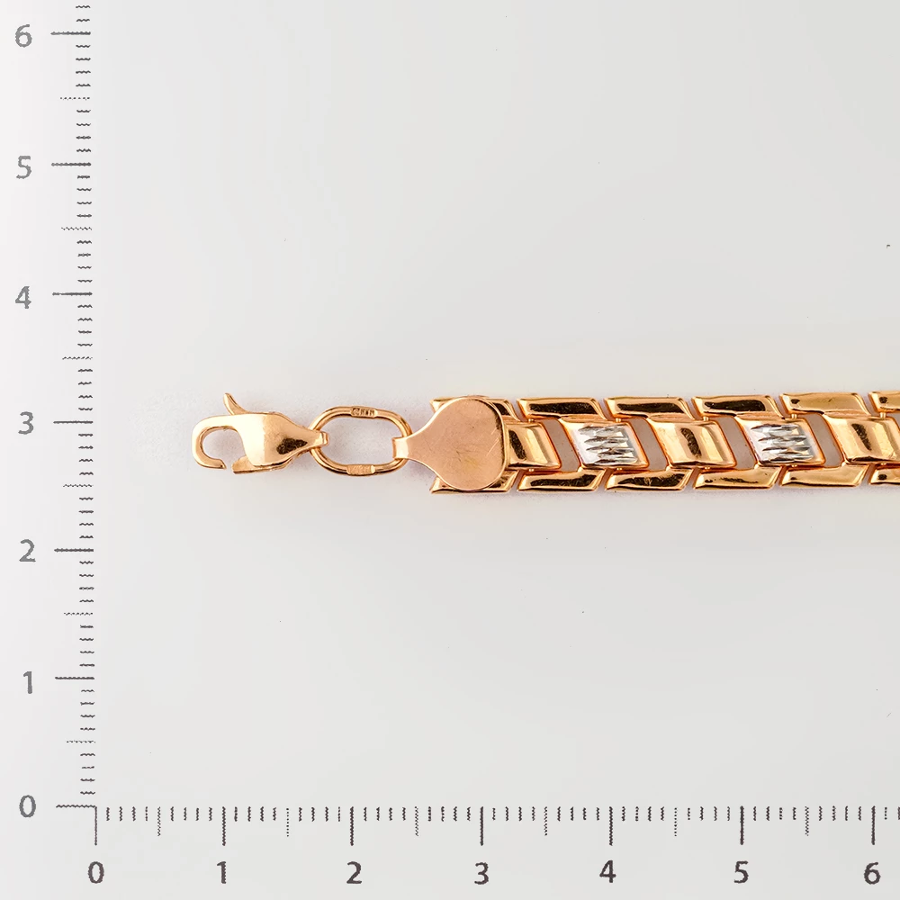 Браслет из красного золота 585 пробы