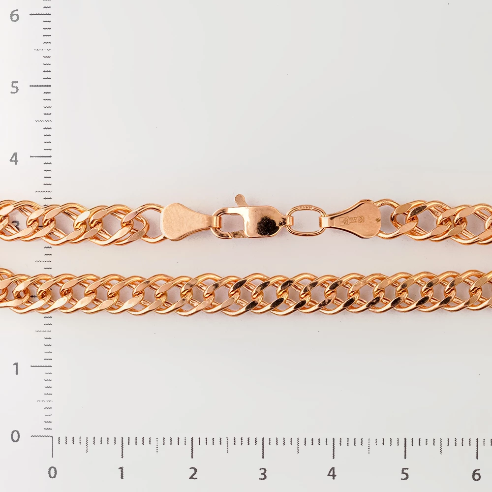 Браслет из красного золота 585 пробы