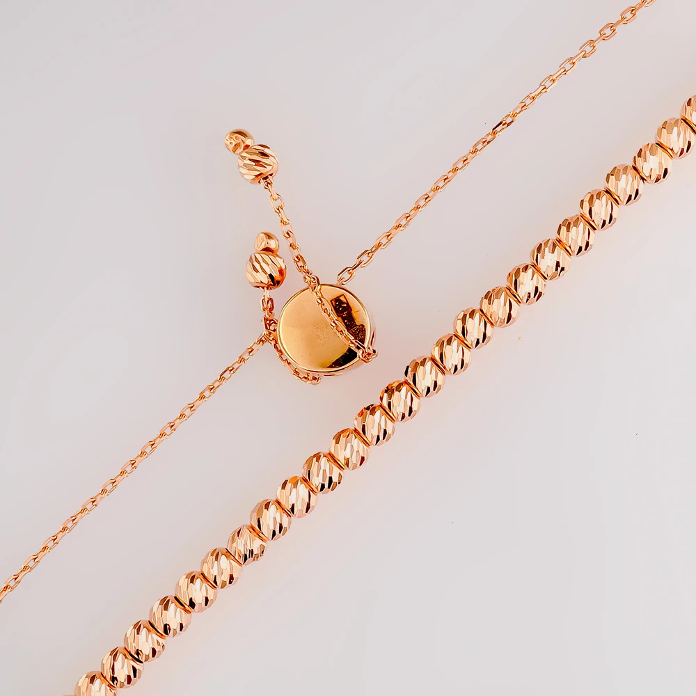 Браслет из красного золота 585 пробы