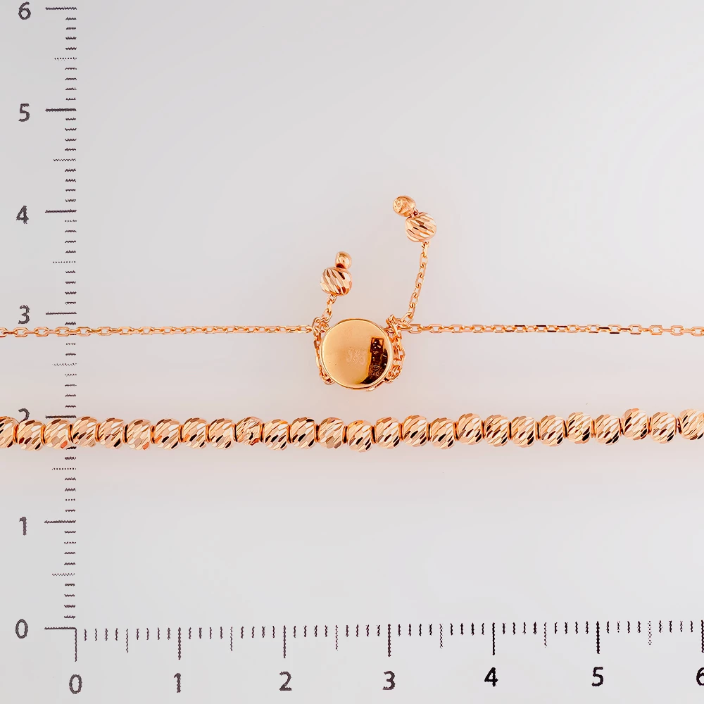 Браслет из красного золота 585 пробы