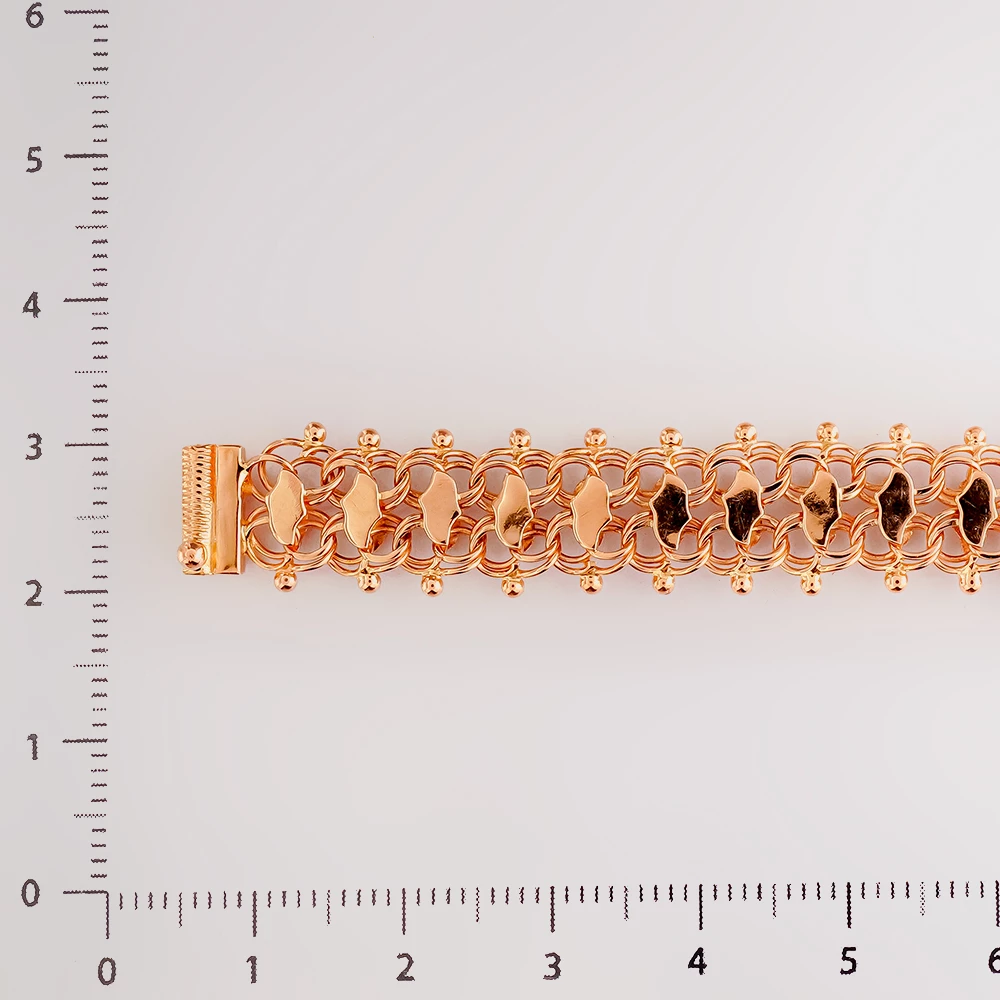 Браслет из красного золота 585 пробы