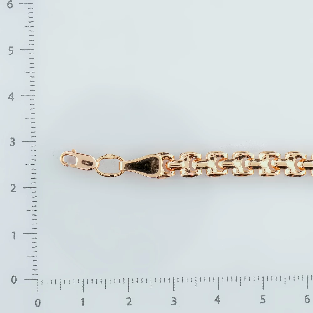 Браслет из красного золота 585 пробы