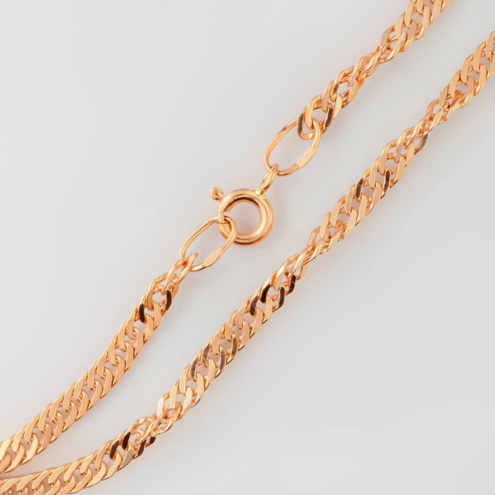 Браслет из красного золота 585 пробы