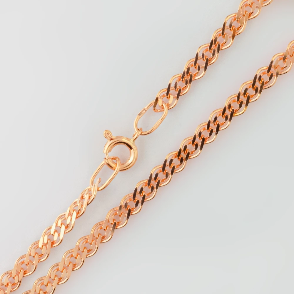 Браслет из красного золота 585 пробы