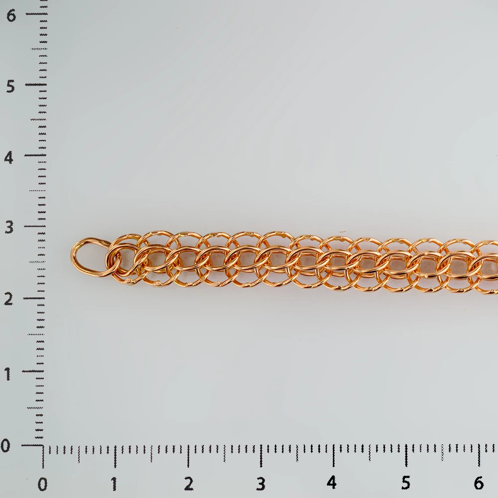 Браслет из красного золота 585 пробы