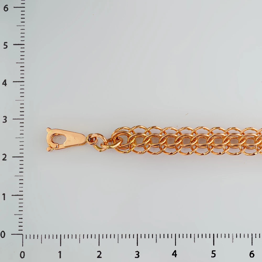 Браслет из красного золота 585 пробы