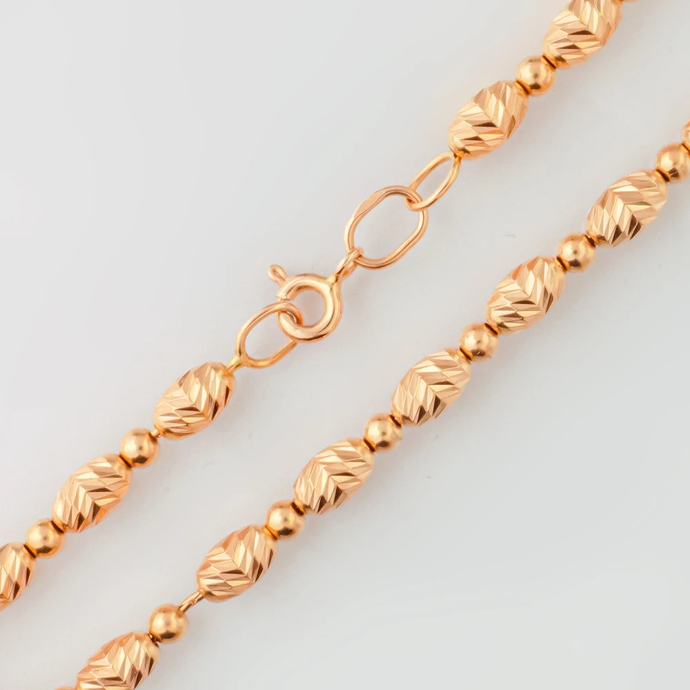 Браслет из красного золота 585 пробы