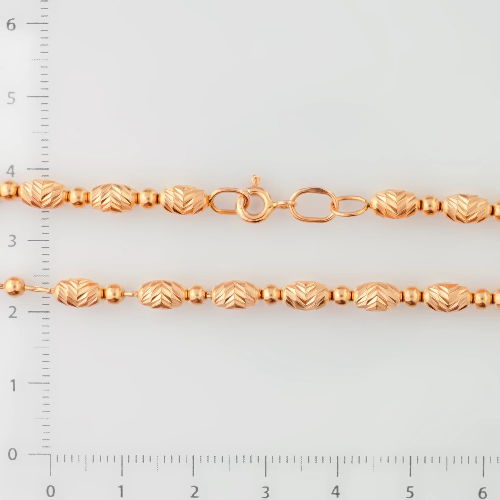 Браслет из красного золота 585 пробы