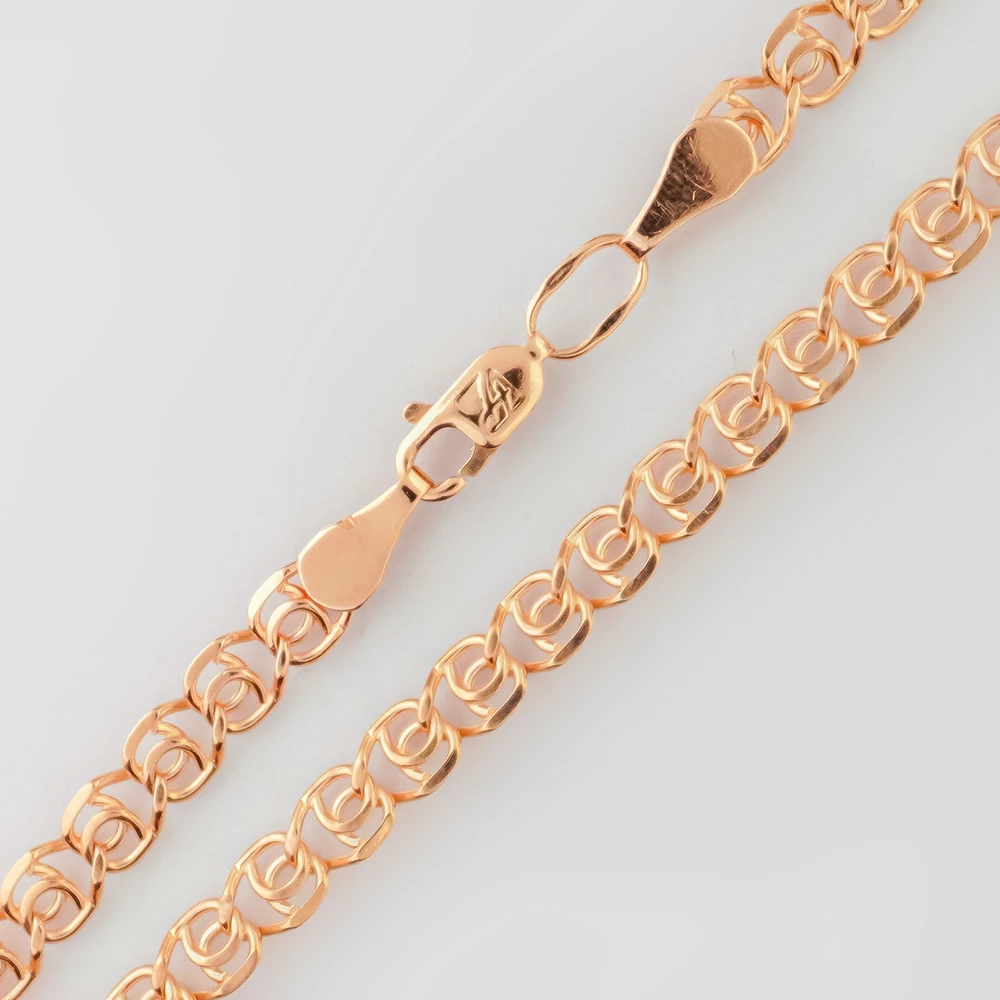 Браслет из красного золота 585 пробы