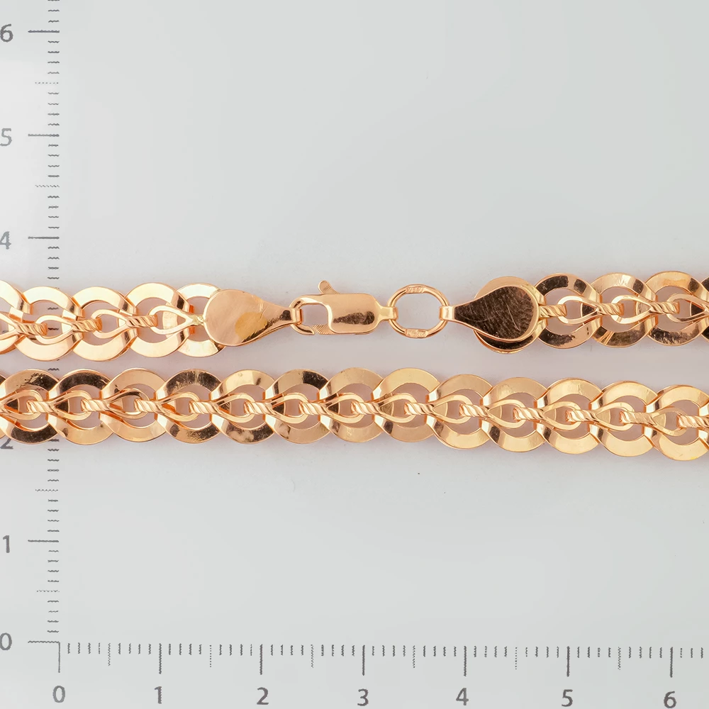 Браслет из красного золота 585 пробы