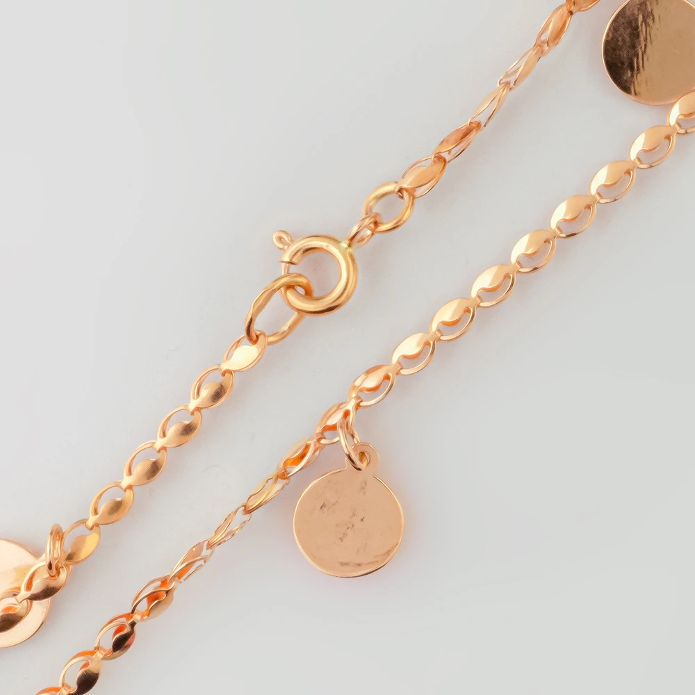 Браслет из красного золота 585 пробы