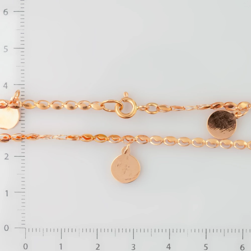 Браслет из красного золота 585 пробы