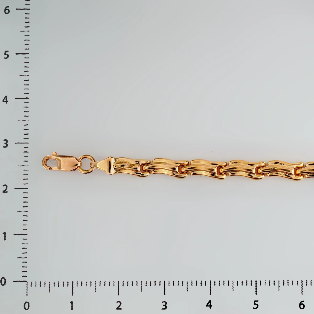 Браслет из красного золота 585 пробы