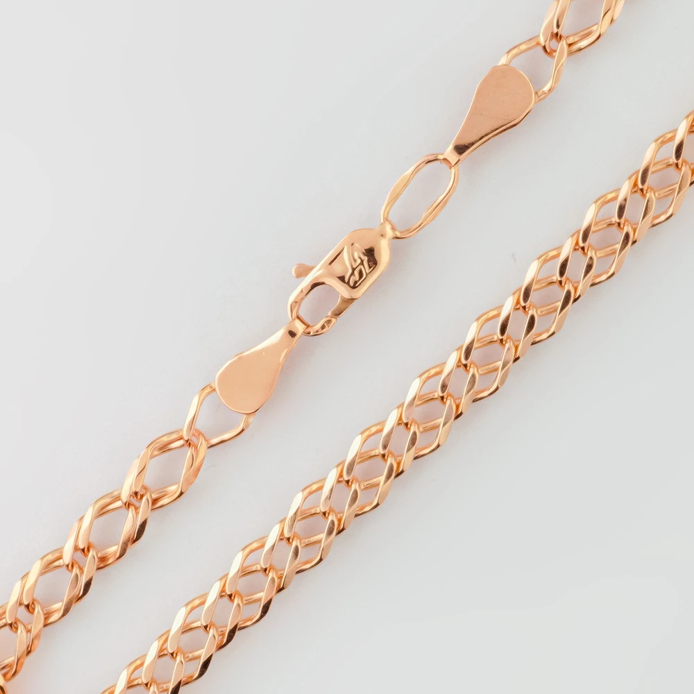 Браслет из красного золота 585 пробы