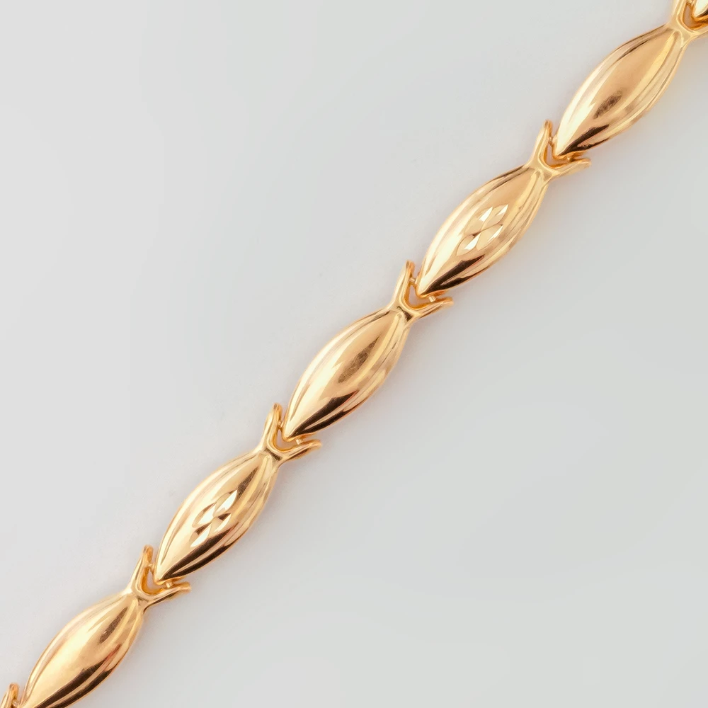 Браслет из красного золота 585 пробы