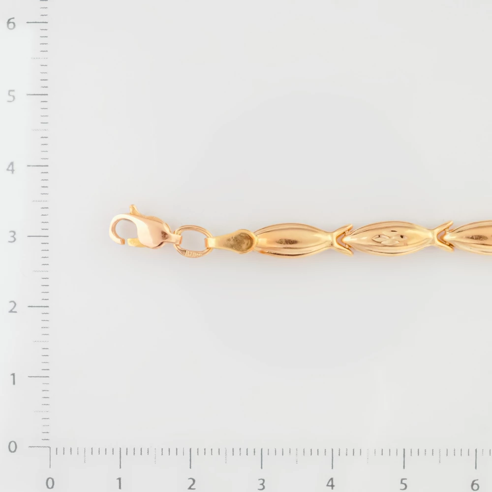 Браслет из красного золота 585 пробы