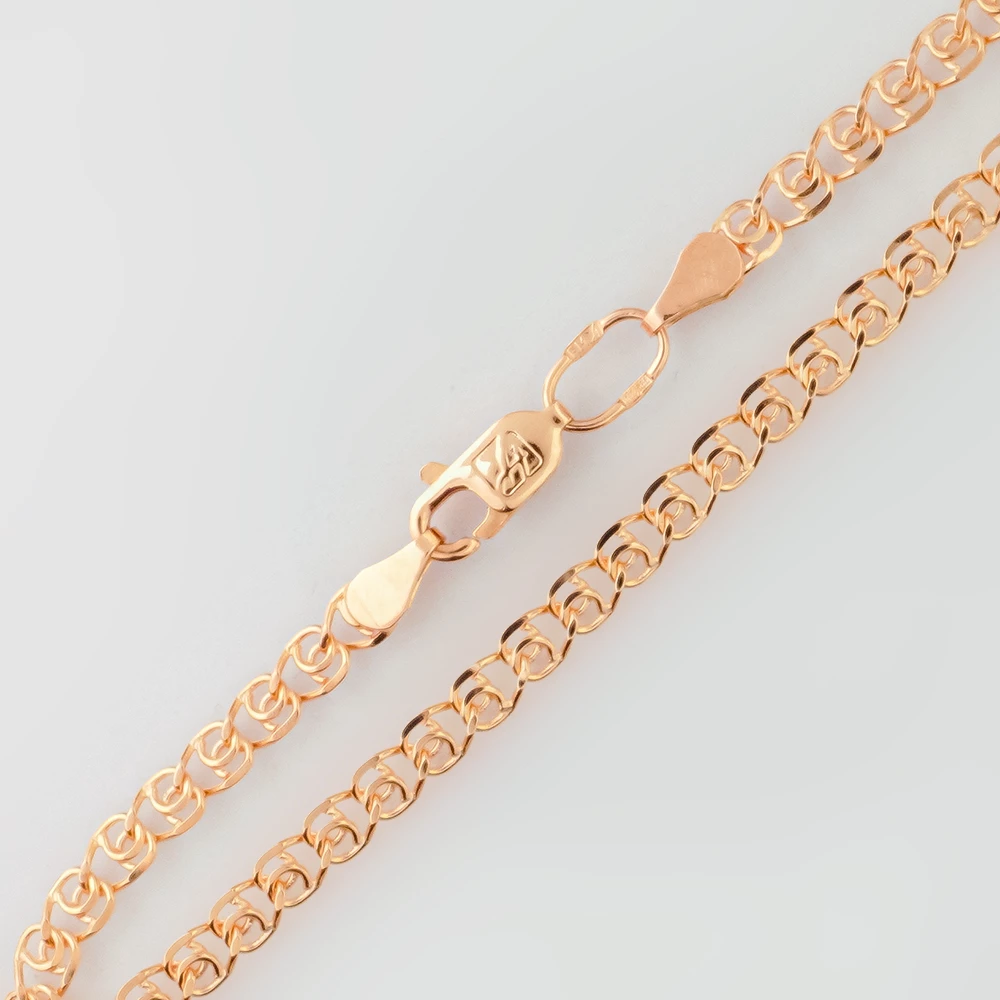 Браслет из красного золота 585 пробы