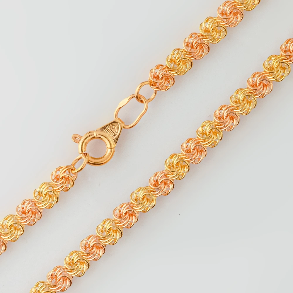 Браслет из красного золота 585 пробы