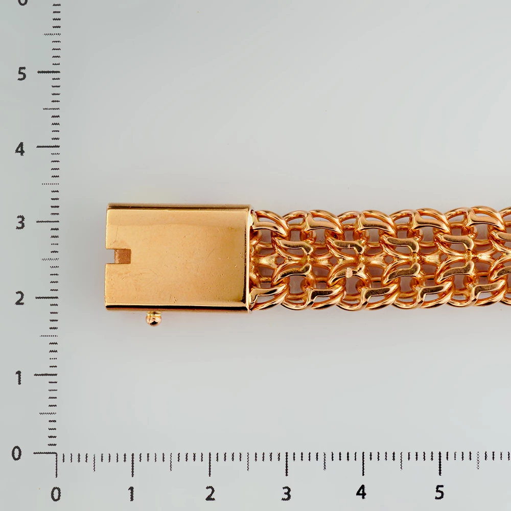 Браслет из красного золота 585 пробы