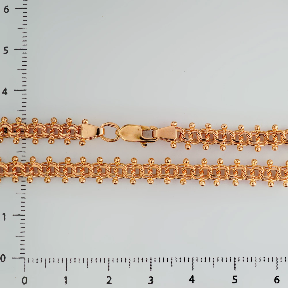 Браслет из красного золота 585 пробы