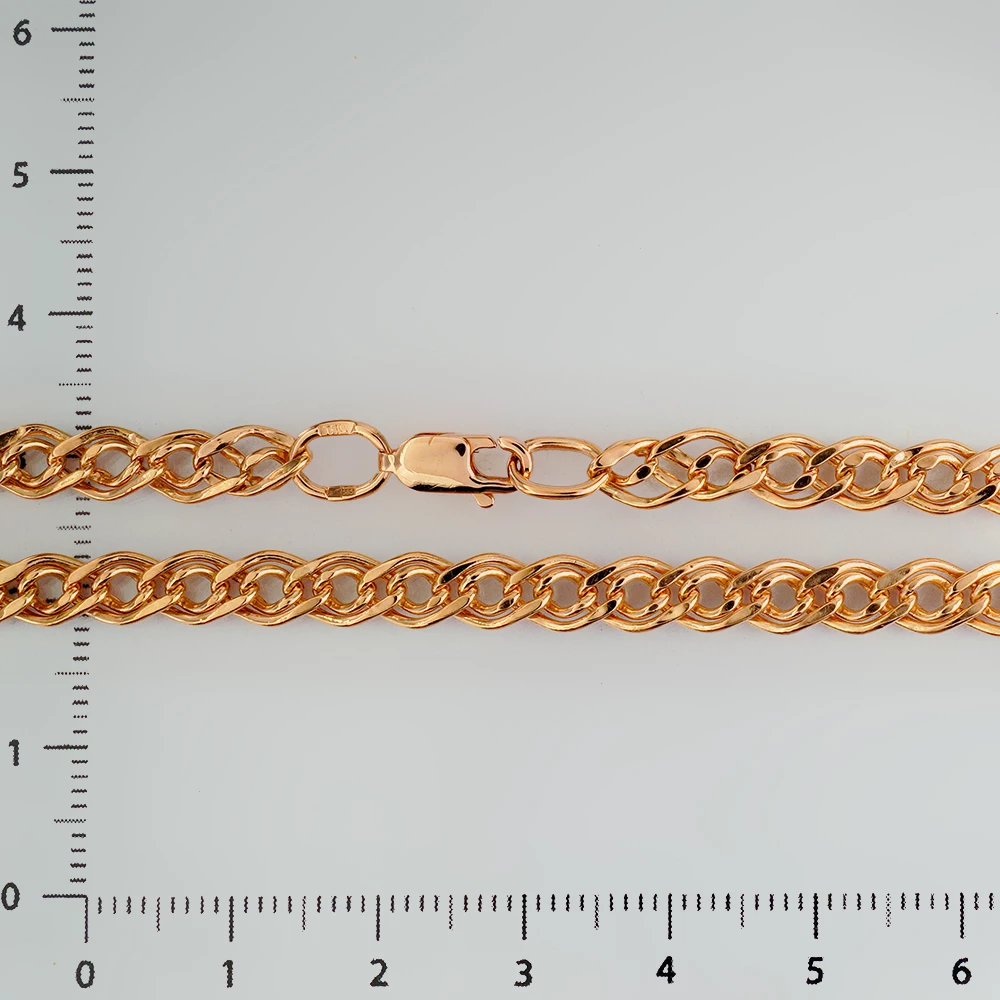 Браслет из красного золота 585 пробы