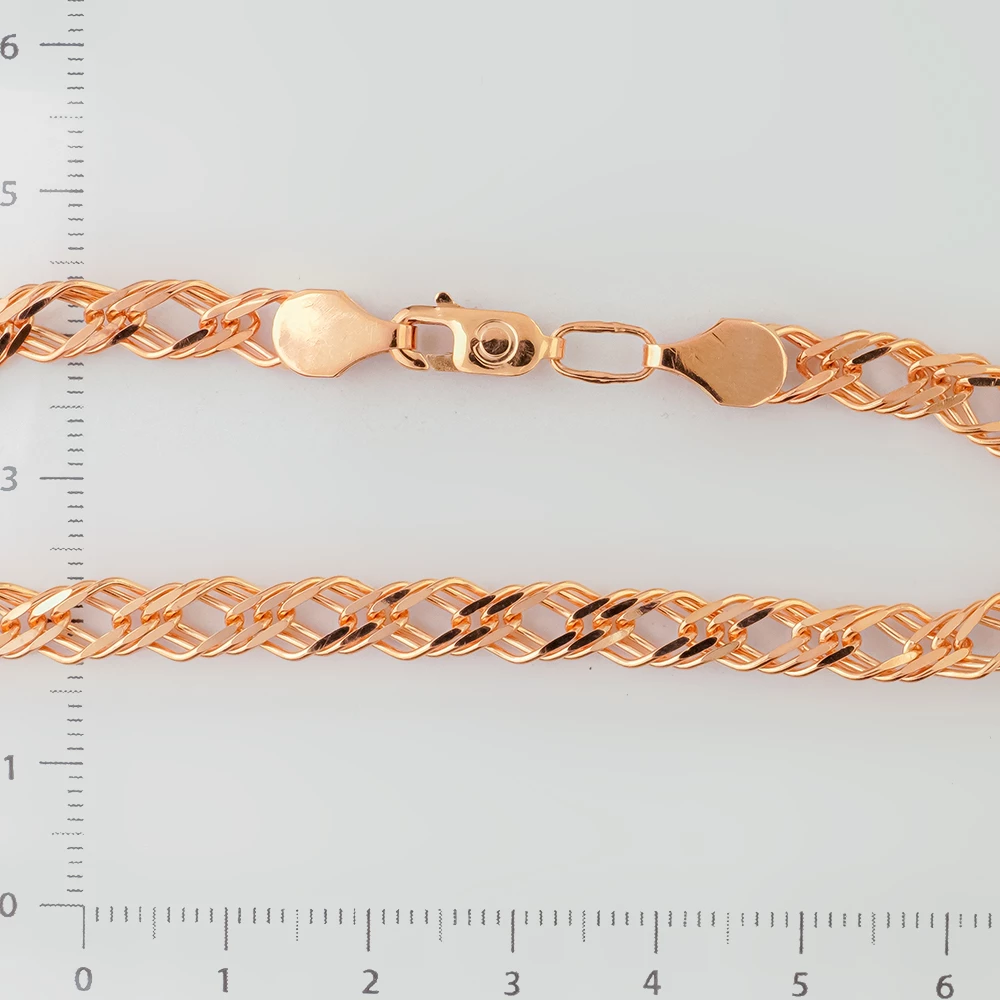 Браслет из красного золота 585 пробы