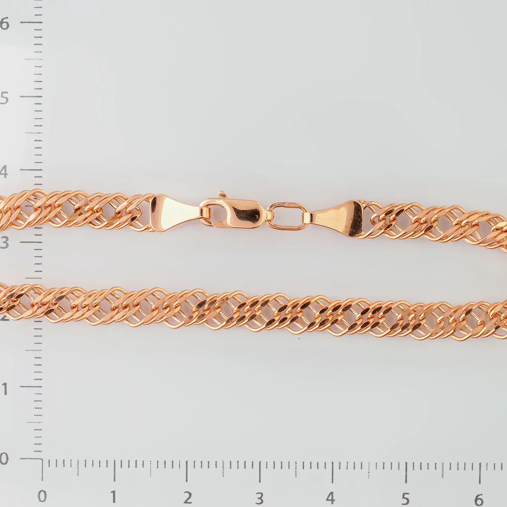 Браслет из красного золота 585 пробы