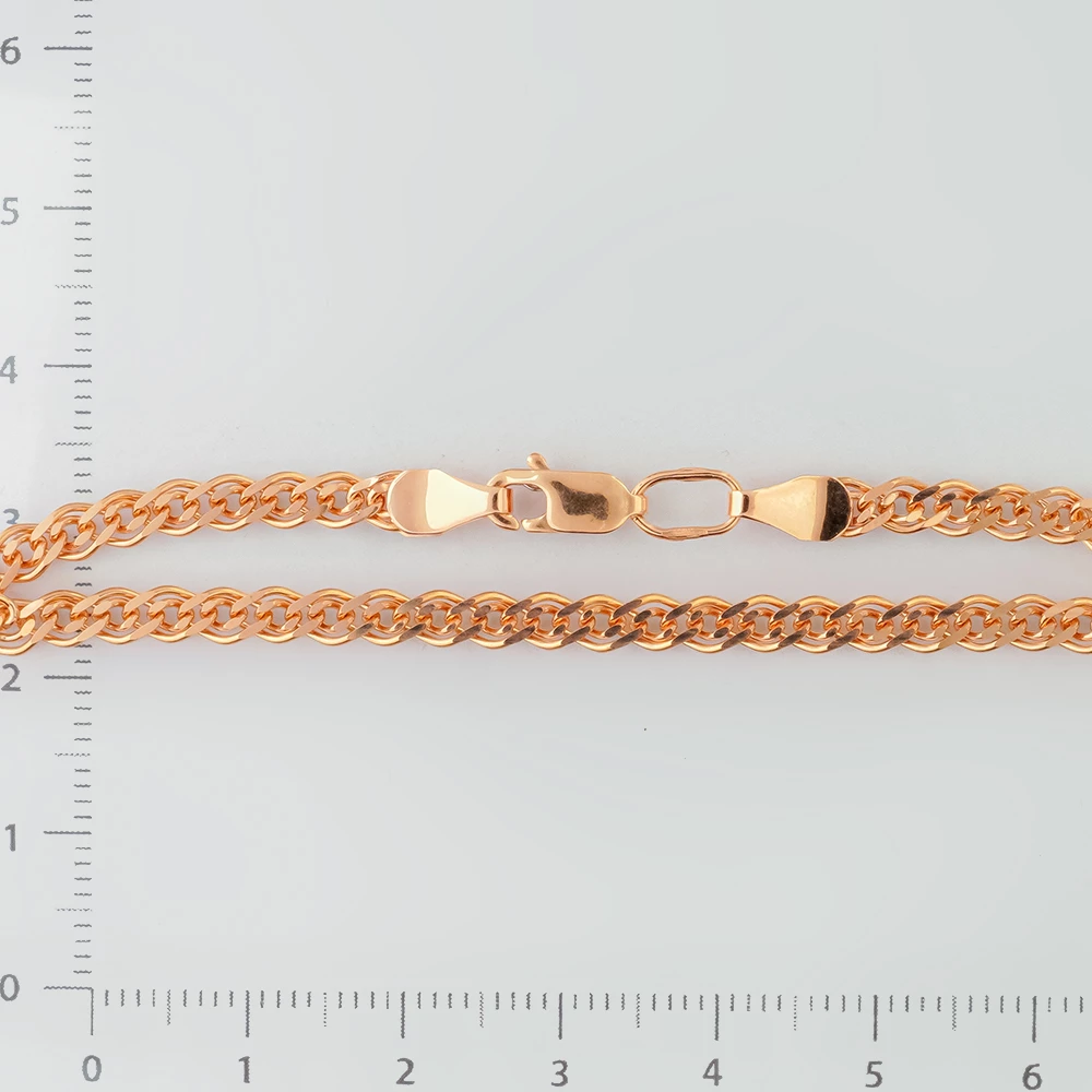 Браслет из красного золота 585 пробы