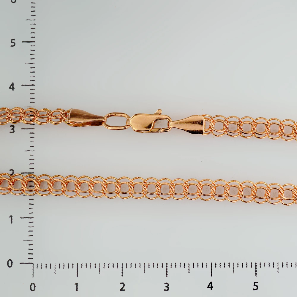 Браслет из красного золота 585 пробы