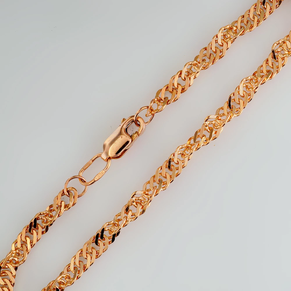 Браслет из красного золота 585 пробы