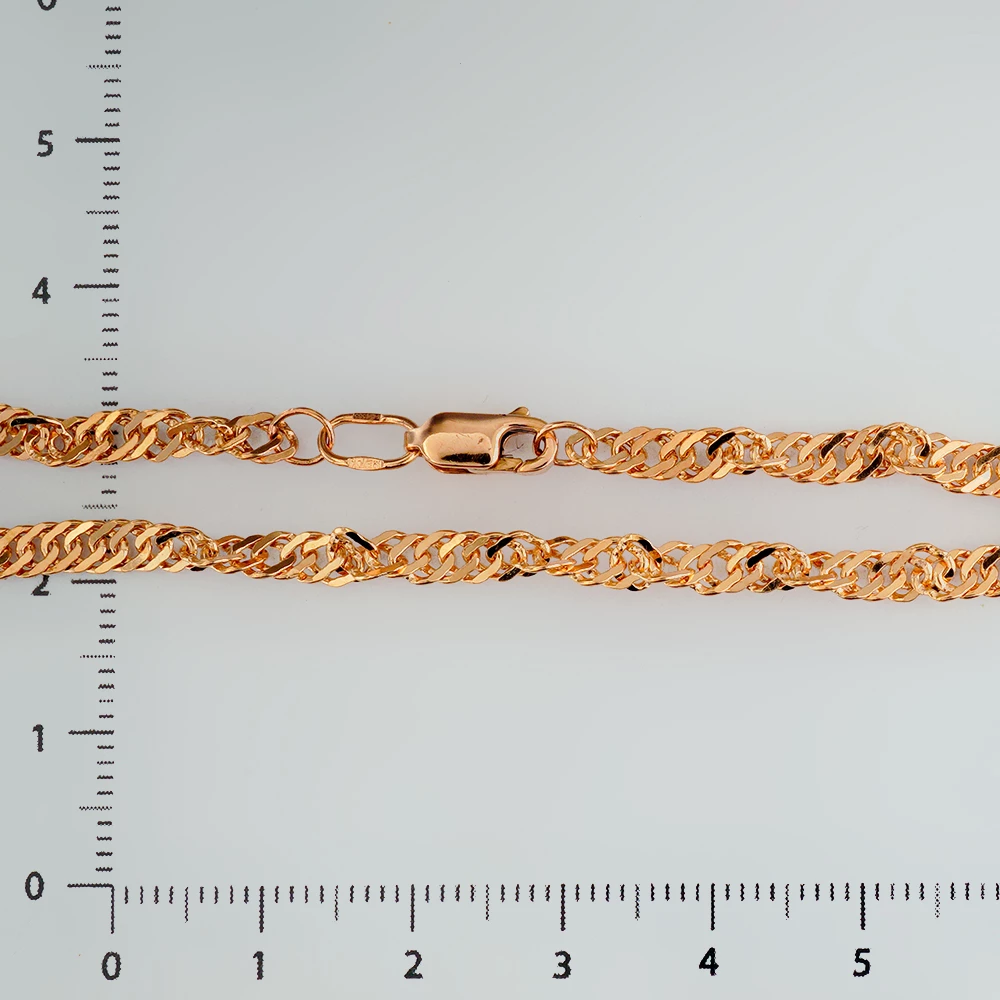 Браслет из красного золота 585 пробы