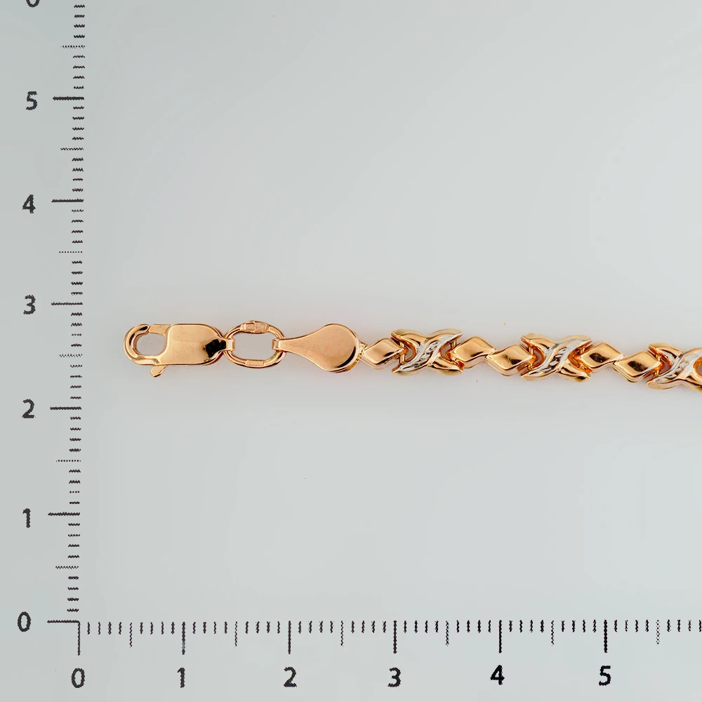 Браслет из красного золота 585 пробы