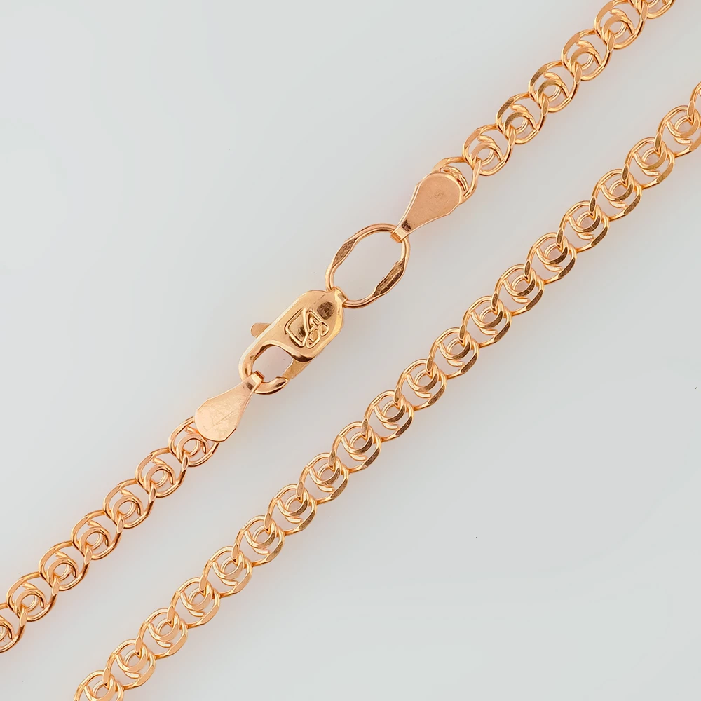 Браслет из красного золота 585 пробы